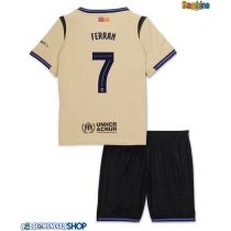 Maglie da calcio Barcelona Ferran Torres #7 Seconda Maglia Bambino 2025-26 Manica Corta (+ Pantaloni corti)
